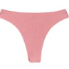 Iridescent Pink Thong Bikini Bottom - Bottom Callas Fio