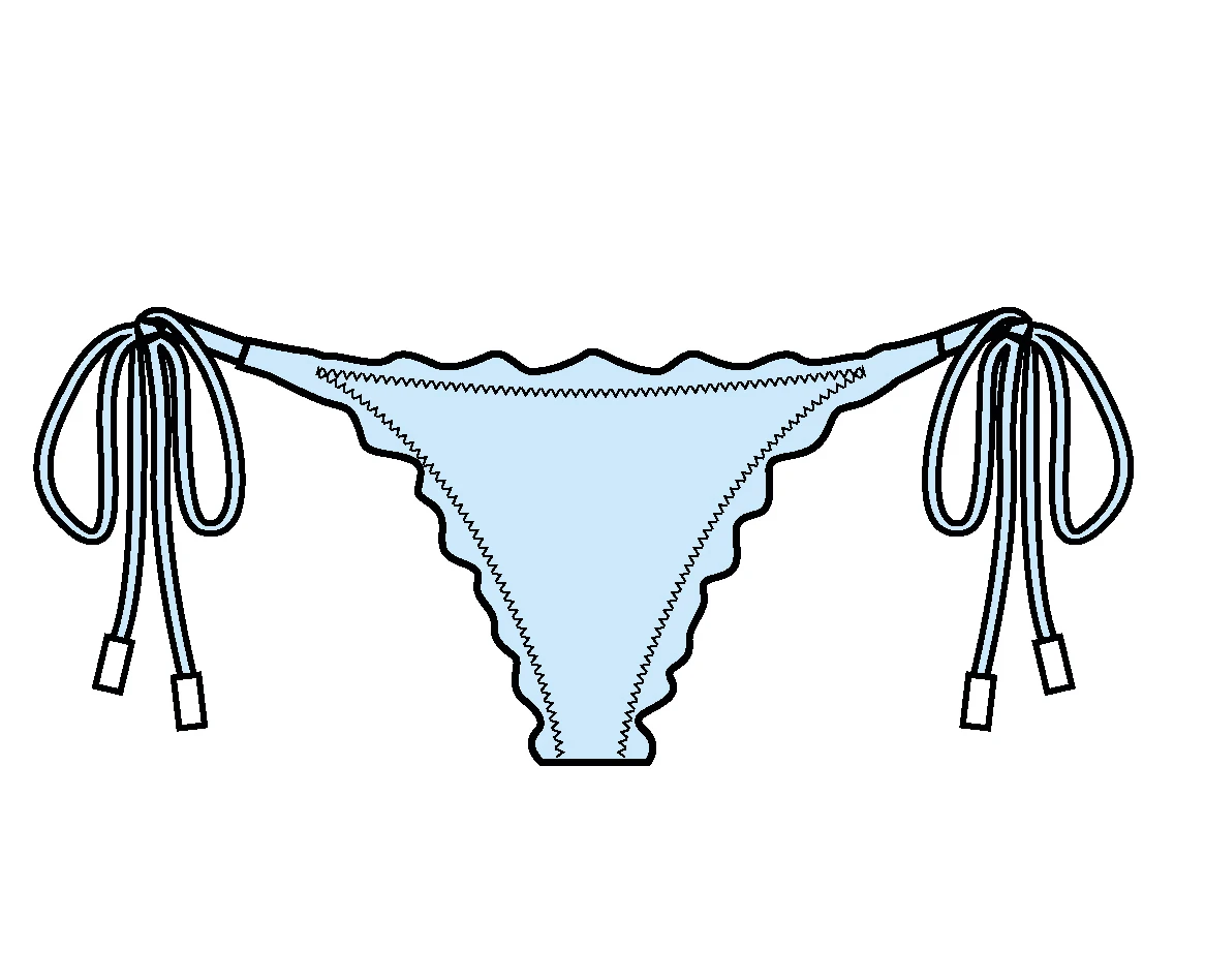 Bottom Dots-sky Frufru-fio - Image 7