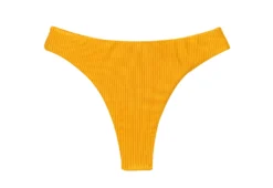 Textured Yellow Thong Bikini Bottom - Bottom Eden-pequi Fio