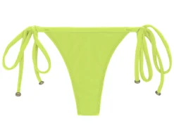 Lime Side-tie String Bikini Bottom - Bottom Lime Tri Micro