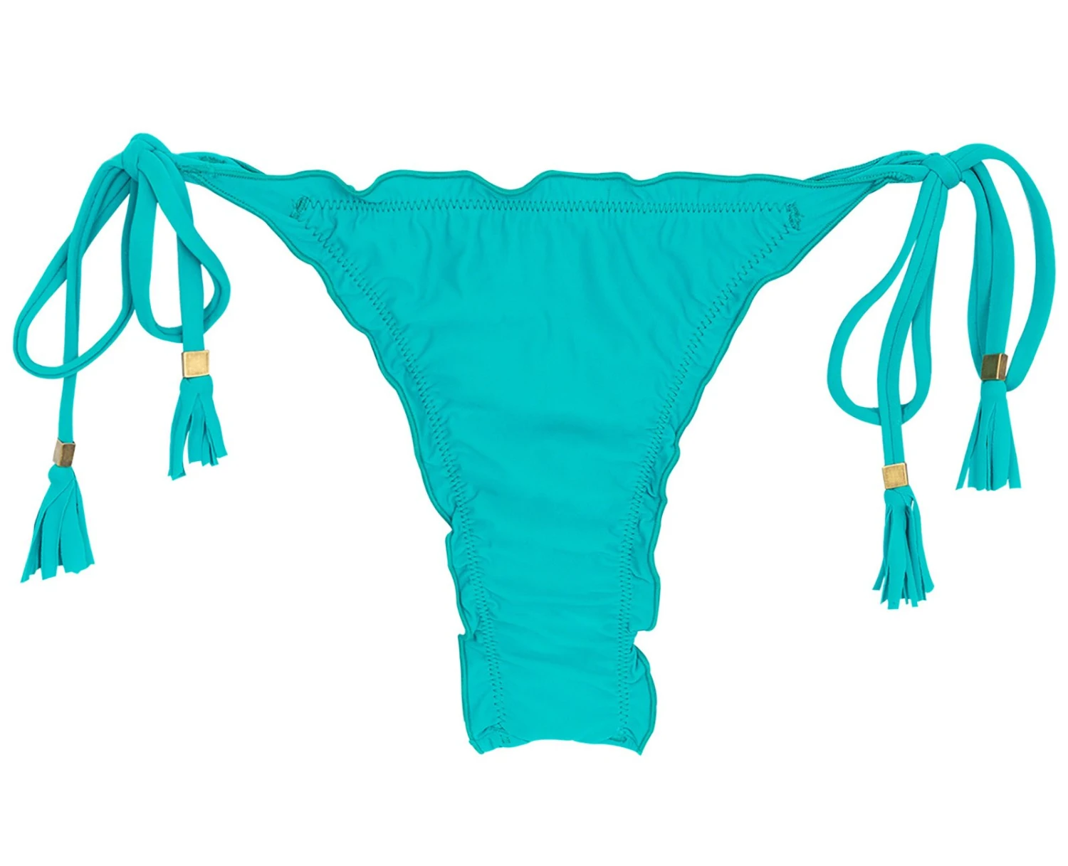 Turquoise Side-tie String Bikini Bottom - Bottom Nanai Eva Micro