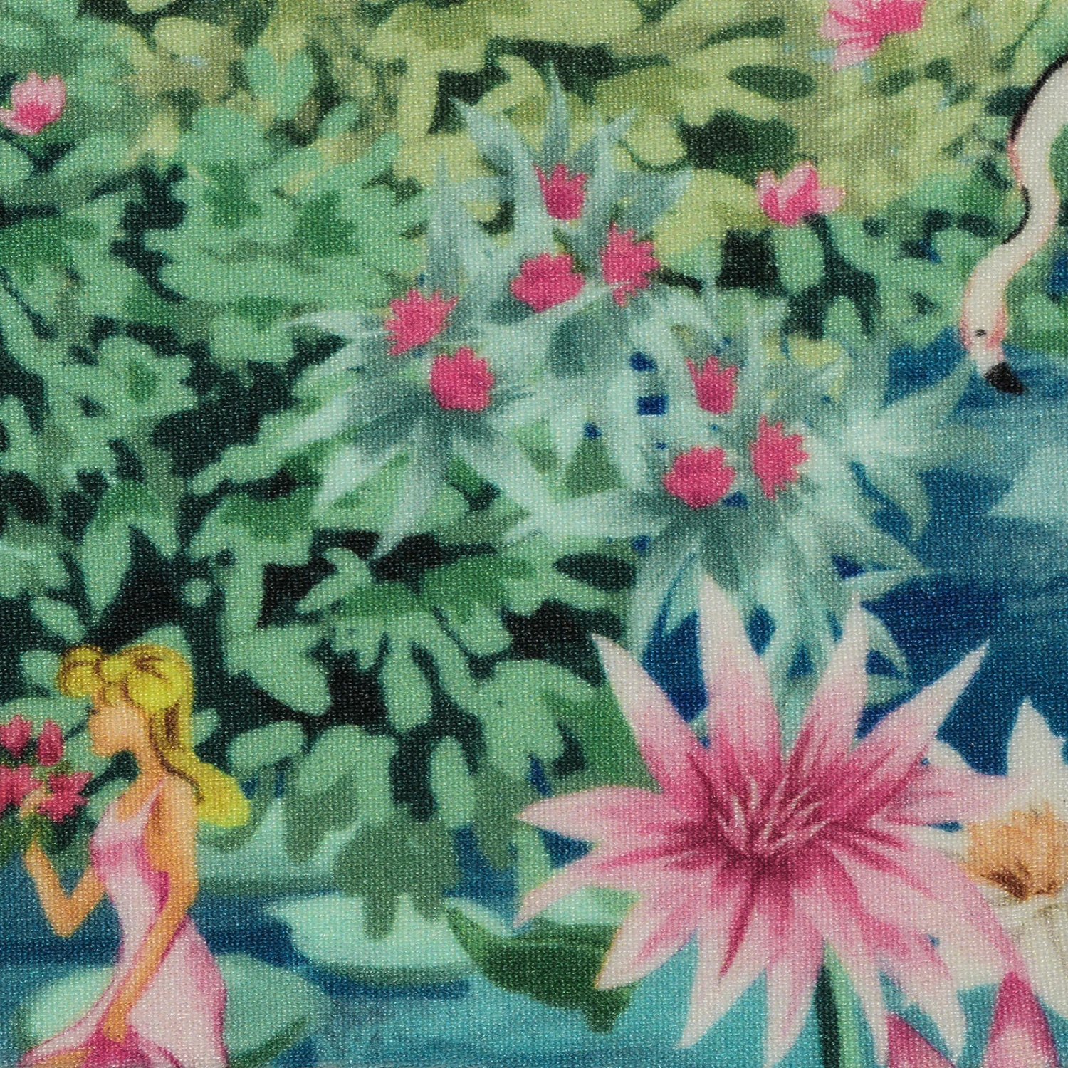 Tropical Green & Blue One-piece Swimsuit With Twisted Ties - Amazonia Ella - Image 5