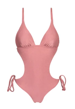 Iridescent Pink Brazilian Scrunch Monokini - Callas Trikini