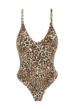 Leopard Print High-leg Swimsuit - Leopardo Hype