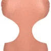 Pink Peach High-neck Monokini - Rose Body Decote