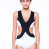 Neoprene And Lycra Two-coloured Surf Trikini - Iana Pb