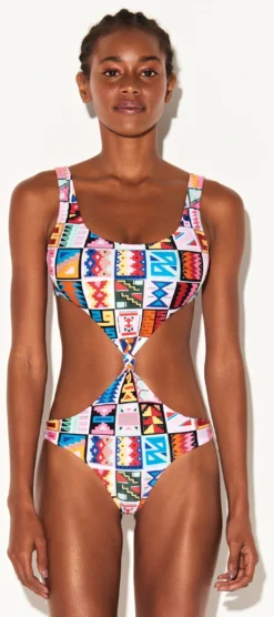 Multicolored Ethnic Brazilian Monokini - Monokini Cusco
